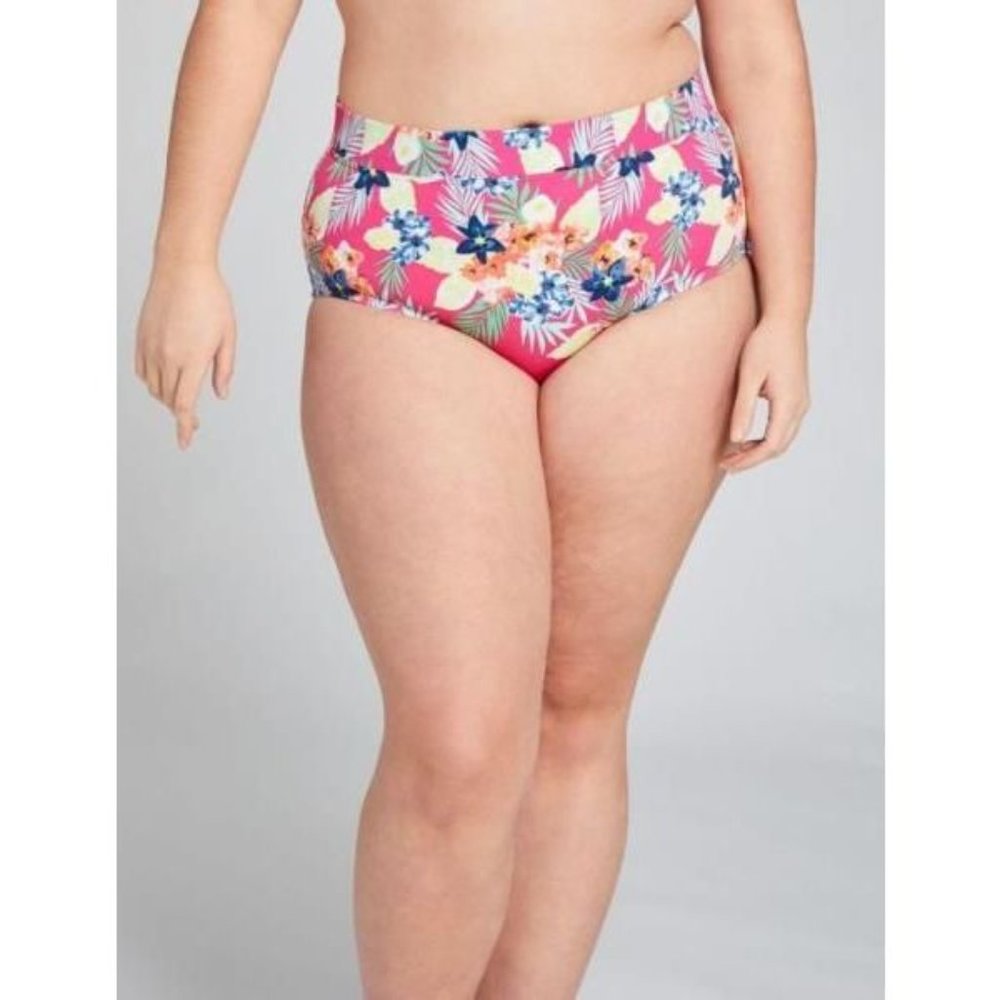 Lane Bryant Cacique High Waist Swim Brief 28